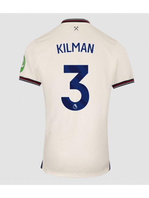 Billige West Ham United Max Kilman #3 Bortedrakt 2025-26 Kortermet Billige West Ham United Max Kilman #3 Bortedrakt 2025-26 Kortermet